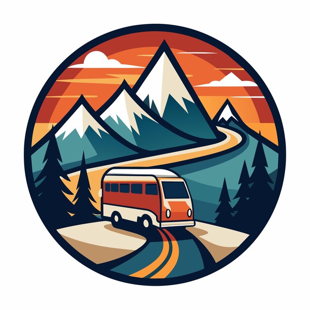vintage-camper-van-driving-through-mountain-pass-sunset_520881-11080